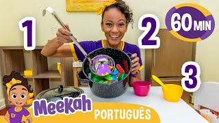 Meekah Prepara uma Sopa de Letrinhas | 💜Olá Meekah!💜| 1 HORAS | Videos Educativos