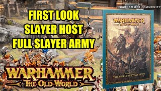 FIRST LOOK - THE SLAYER HOST - NEW Dwarf Army List - Warhammer The Old World