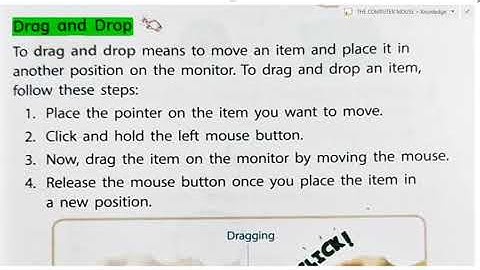 COMPUTER IT MATRIX PART-3 CLASS-1 CH-4 THE COMPUTER MOUSE