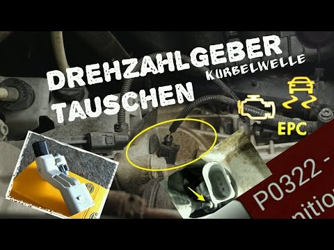 Drehzahlgeber Kurbelwelle tauschen bei Fehlercode P0322 (Skoda Fabia 1,4 16V Motorcode BKY)