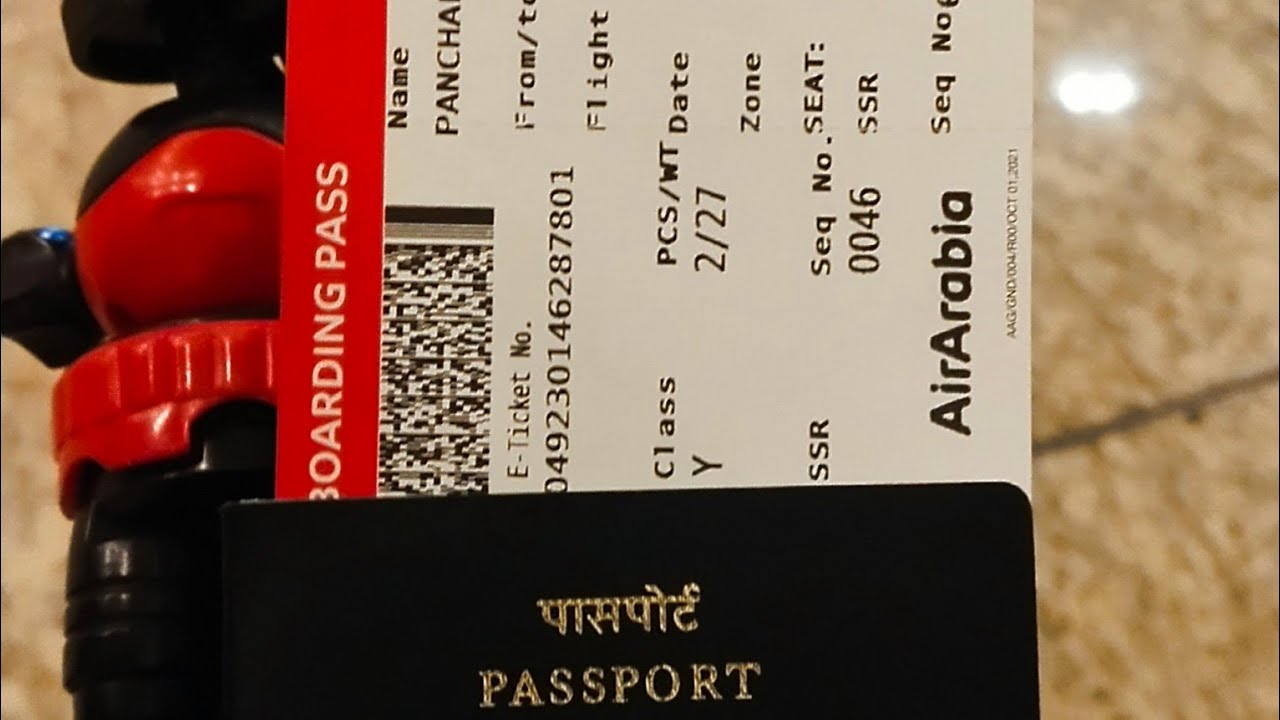 Mumbai To Dubai Air Arabia International boarding Harsha