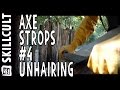 Axe Strops From Scratch #4, Unhairing the Deer Hide for Tanning