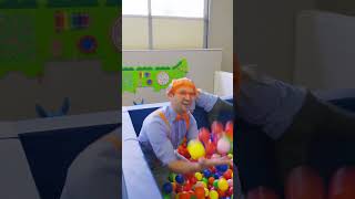 Layla and the slide race #Shorts | Blippi
