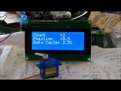 Servo control + I2C + 20x4 lcd using raspberry pi python 3