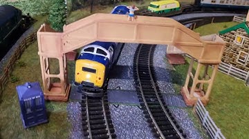 newly restored lima class 55 deltic " alyicdon " has her first run on the layout ....