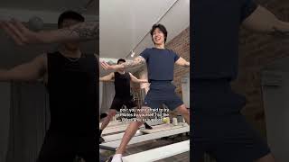 Pilates with the boys