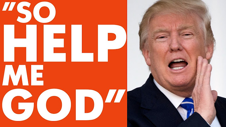 Trump får inte slarva när han svär eden och blir president