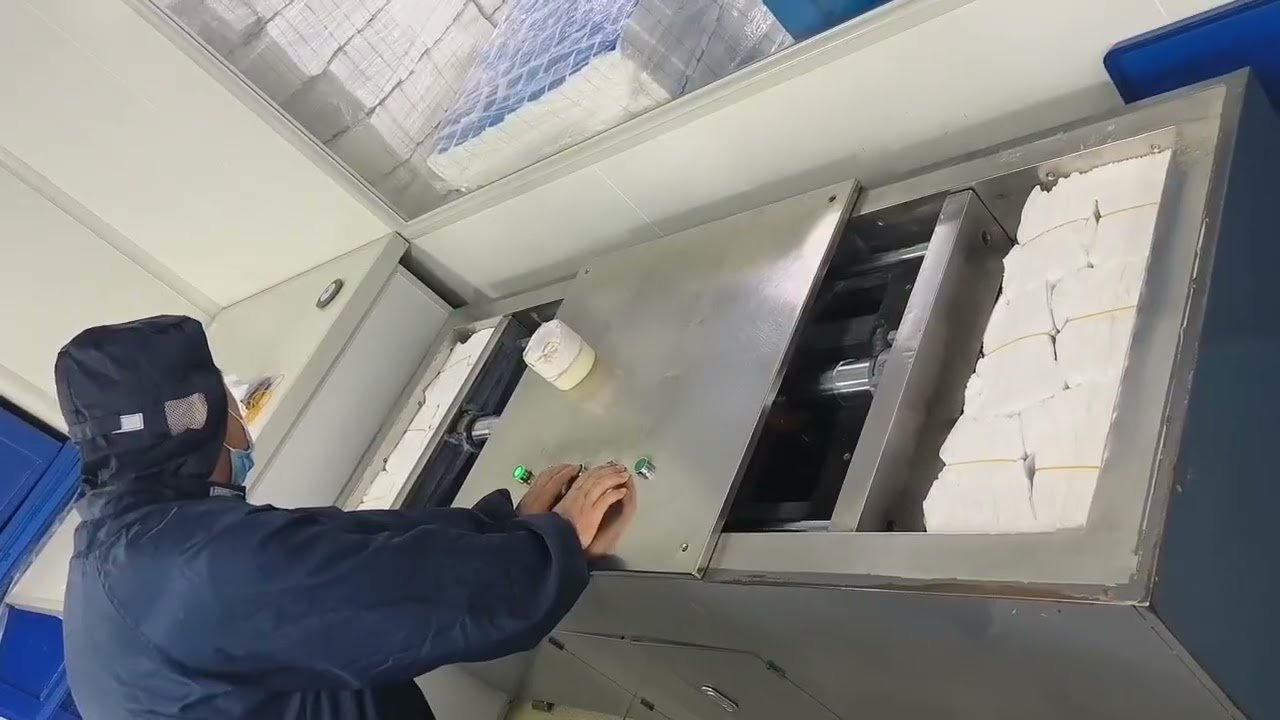 Non sterile gauze swabs production