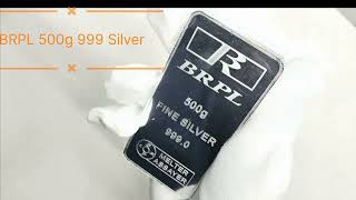 Brpl Refinery 500G 999 Silver Bar