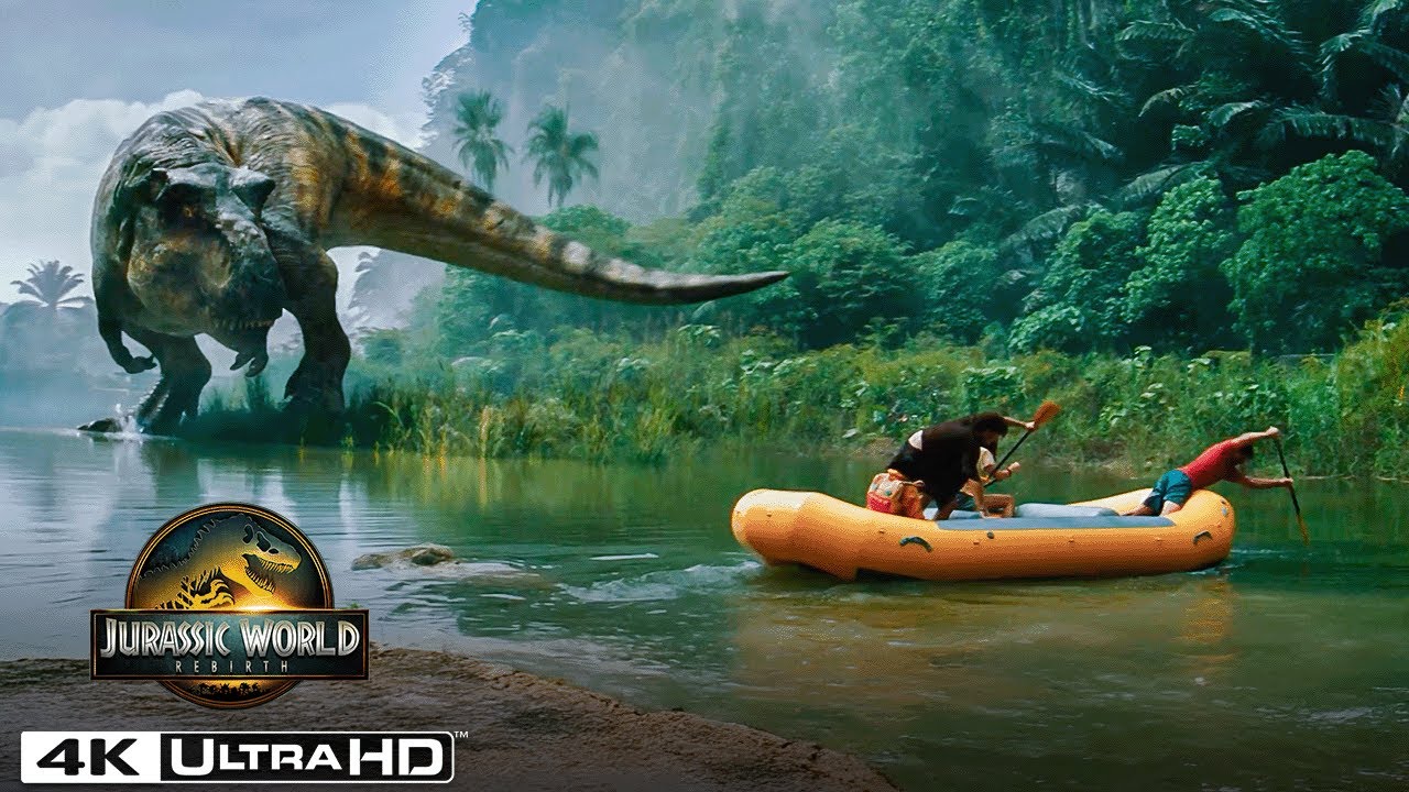 Jurassic World Rebirth | T. rex-Angriff am Fluss