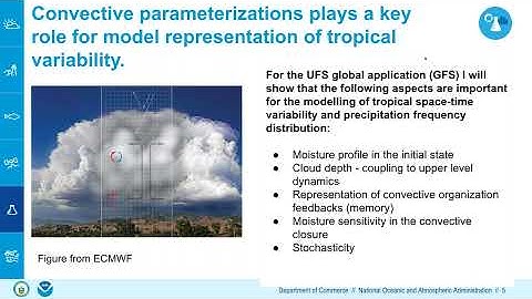 UFS Webinar Series  Addressing Tropical Variability and Convective Gray Zone Representation in NOAA’