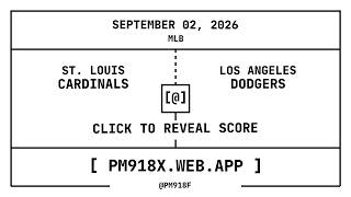 St. Louis Cardinals [STL] @ Los Angeles Dodgers [LAD] | MLB Final Box Score | SEPTEMBER 02, 2026