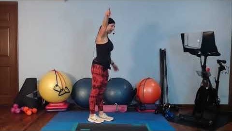 STEP AEROBICS Free Video-Moderate/Advanced-32-count Choreography-Great Music & Energy – Step 68