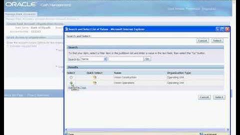 Setup - 4 Banks - R12 Oracle Payables Management Fundamentals