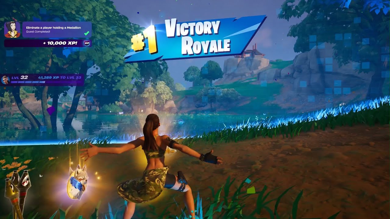 DOUBLECROSS (Camo Doublecross Style) Skin Solo Gameplay in FORTNITE!