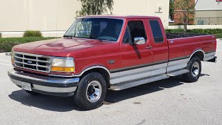 1992 Ford F150 XLT Extended Cab Rot Silber
