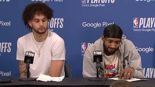 Dallas Mavericks' Derrick Jones Jr. & Dereck Lively II Postgame Interview Game 5 vs. OKC Thunder