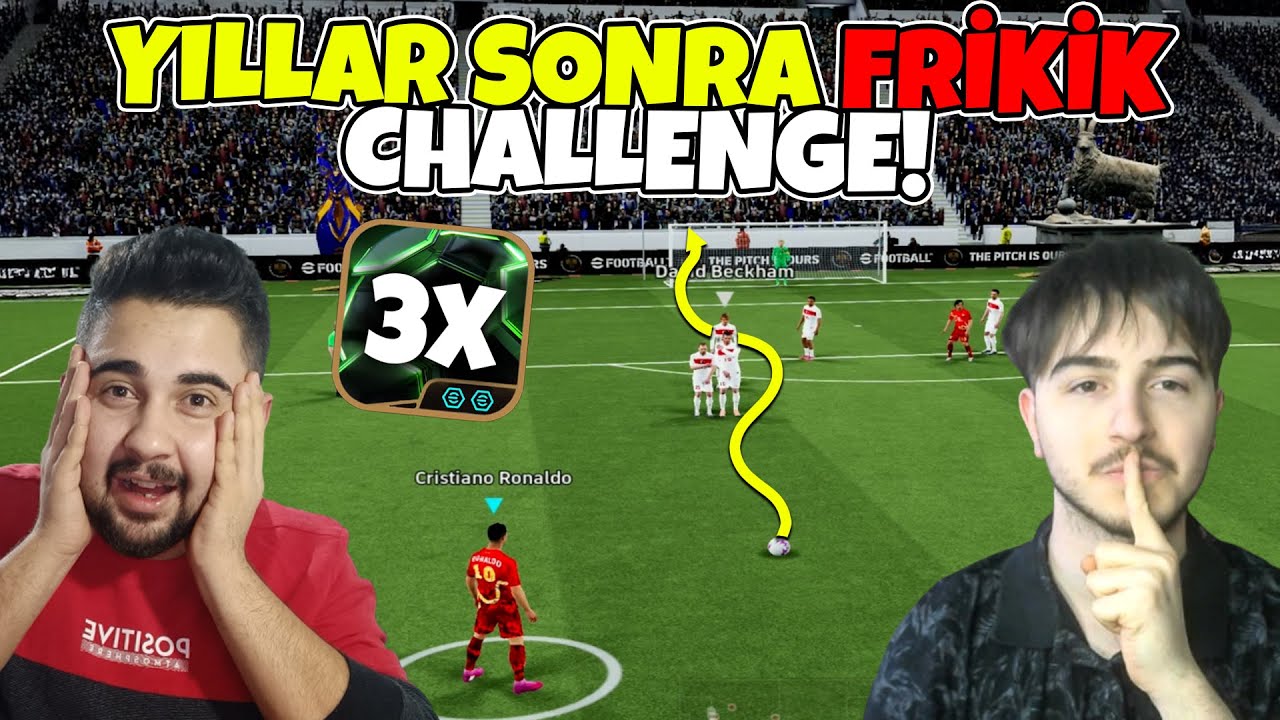 TOLGA ile YILLAR SONRA FRİKİK CHALLENGE! 3 EPİK SİLME CEZALI!! eFootball Mobile 2026