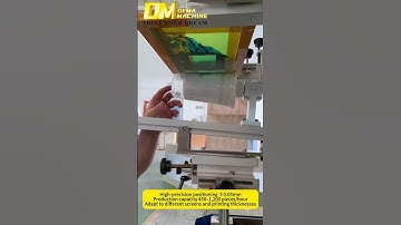 DM 400 Semi Automatic Screen Printing Machine Round Plastic Milk Tea Cup 1