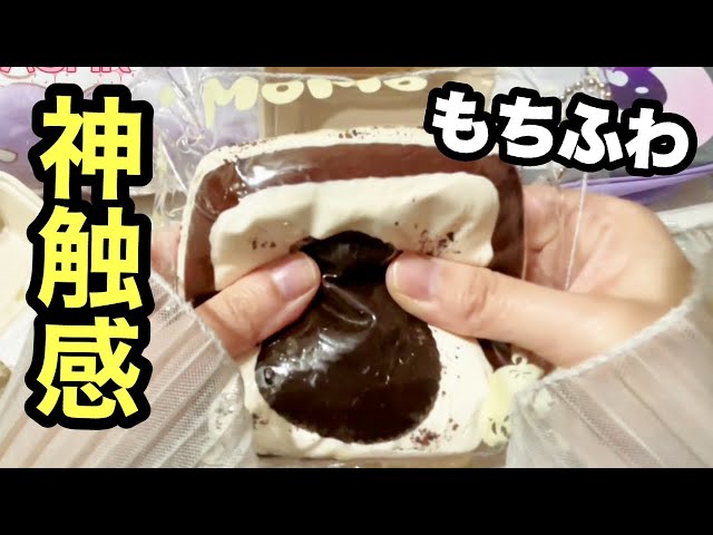 ASMR】メロジョイ超え⁉️momo人気のケーキスクイーズ購入したら、もち