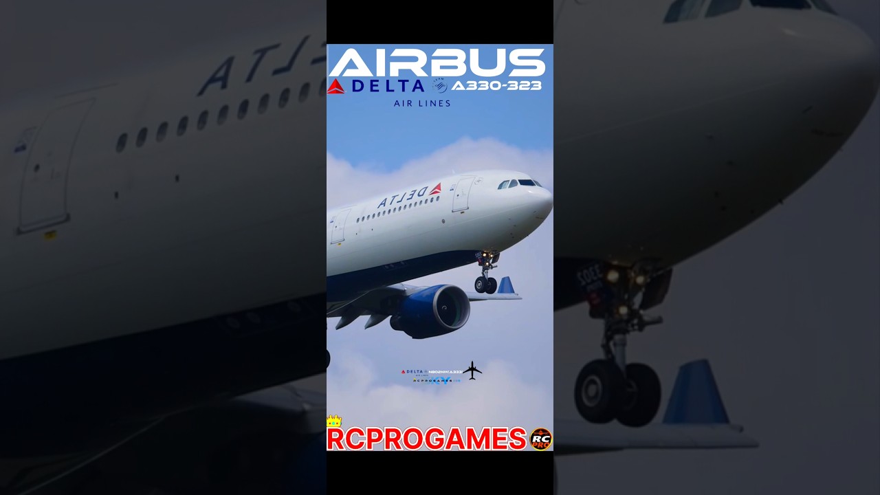 Perfect Touchdown ✈️ Delta Airbus A330 Landing 😍 