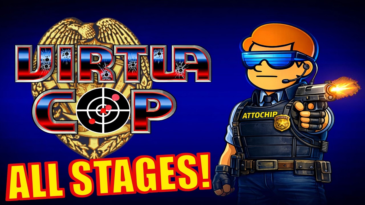 🔫 Virtua Cop (1994) FULL GAMEPLAY + ENDING & CREDITS 🚔 All Stages | Sega Arcade