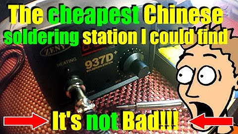 The cheapest chinese soldering station   Zeny 937D