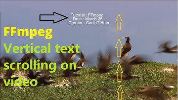 Vertical Text Scrolling on Video | FFmpeg Tutorial