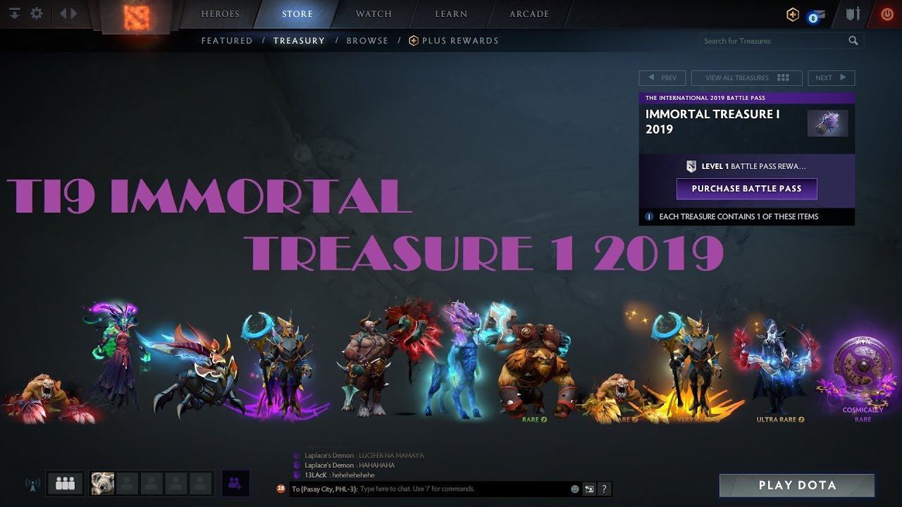 Treasure 2019. Иммортал Трежер 1 2019. Иммортал сокровищница 2 2019. Dota 2 Immortal Treasure 1 2019. Immortal Treasure II 2019 Dota 2 Dota 2.