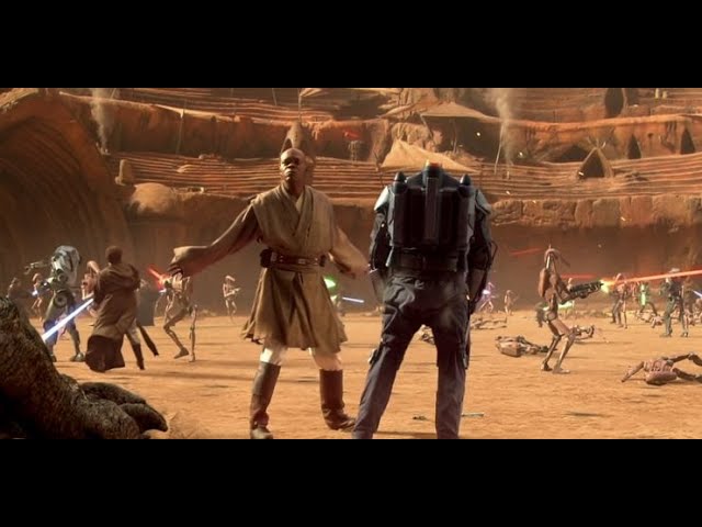 Mace Windu vs Jango Fett | Full Fight Scene - Star Wars: Attack of the Clones class=