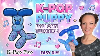 EASY K-Pop Puppy Balloon Tutorial! 🎤🐶 | Demon Hunters Inspired Linework Design