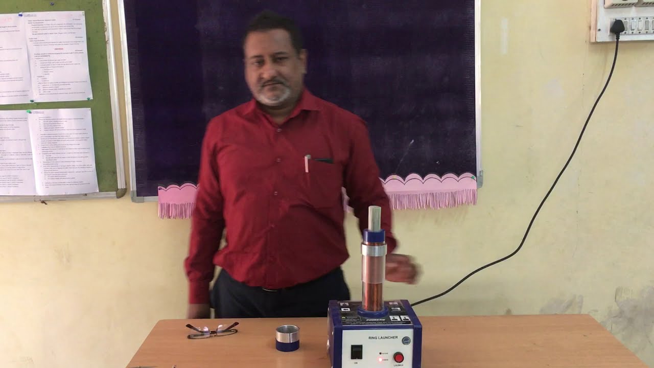 Physics Videos - Ring Launcher, Demonstration of Eddy currents