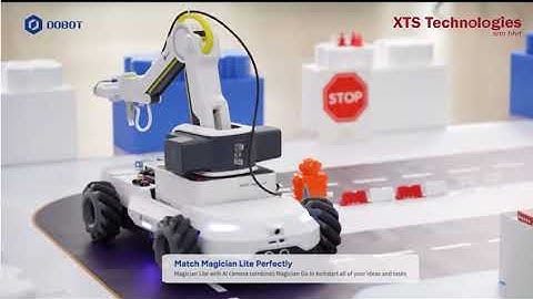 Omnidirectional intelligent mobile autonomous guided vehicle AGV robotics arm sensor camera phyton