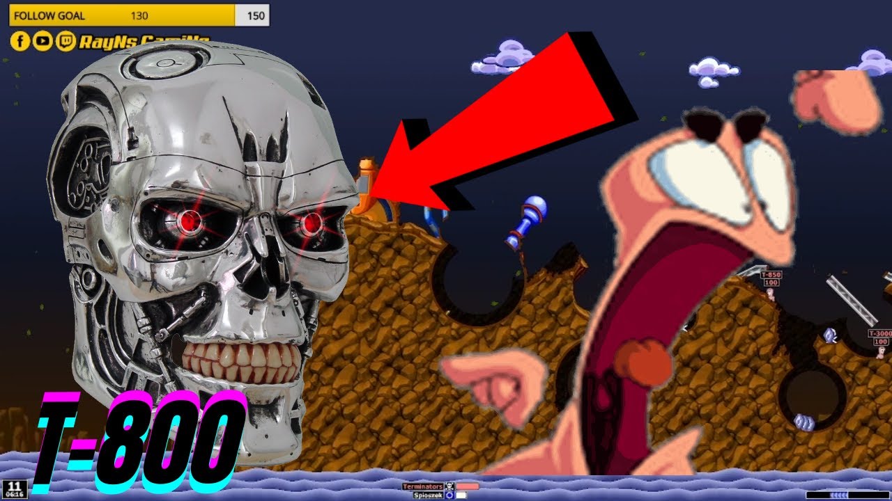 The Terminator Team in Worms World Party - Online Gameplay