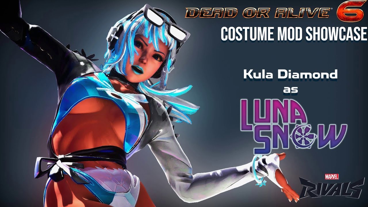 [DOA6] Costume Mod Showcase (Marvel Rivals): Kula as Luna Snow (Summer Skin)