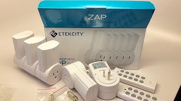 Etekcity Zap Programmable remote switches unboxing, setup, tips