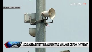 Sosialisasi Tertib Lalu Lintas, Wali Kota Depok 'Nyanyi'