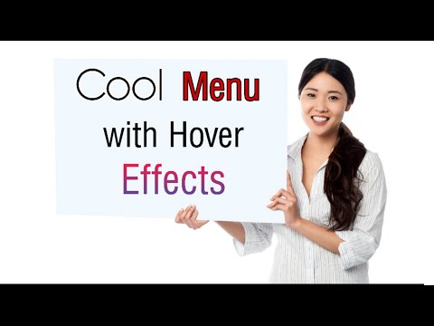 Cool menu hover effects using html and css in Hindi 2021 | css menu animation effects