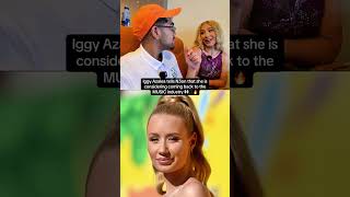 Celebrity Iggy Azalea tells N3on that she is considering coming back to the MUSIC industry Profile