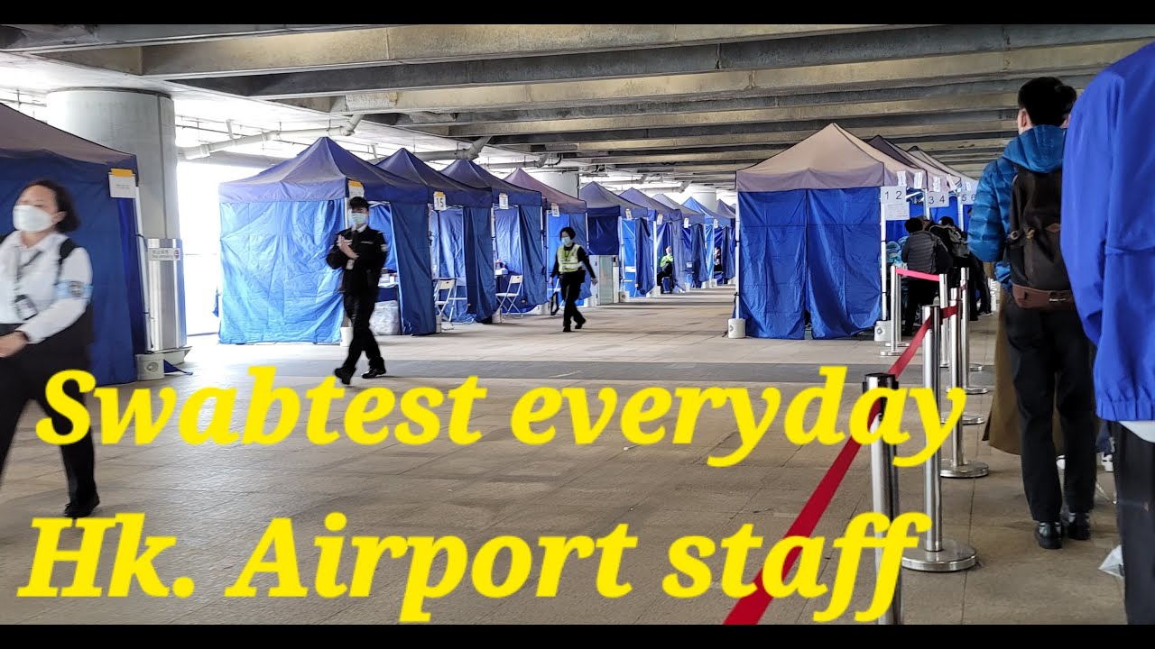 Airport staff, frontliner everyday swab test, YouTube