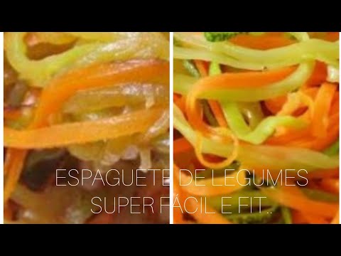 Vídeo: Como Cozinhar Espaguete Com Vegetais