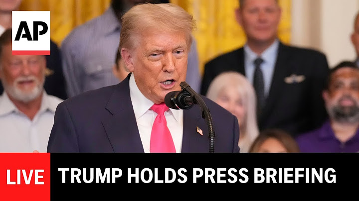 LIVE: Trump holds press briefing
