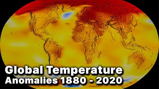 Global Temperature Anomalies 1880 - 2020