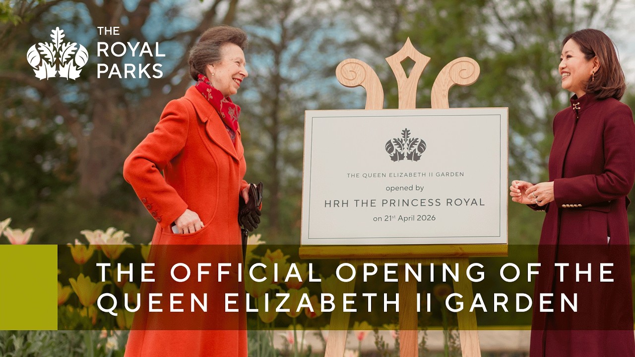 HRH The Princess Royal in a red coat