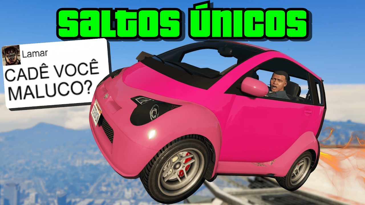 FIZ TODOS OS SALTOS ÚNICOS DO GTA 5 ANTES DA PRIMEIRA MISSÃO (pt. 1)
