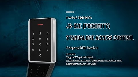 Essl JS-32e Standalone Access Control Setup Short Information 🧑‍🔧📱🚪