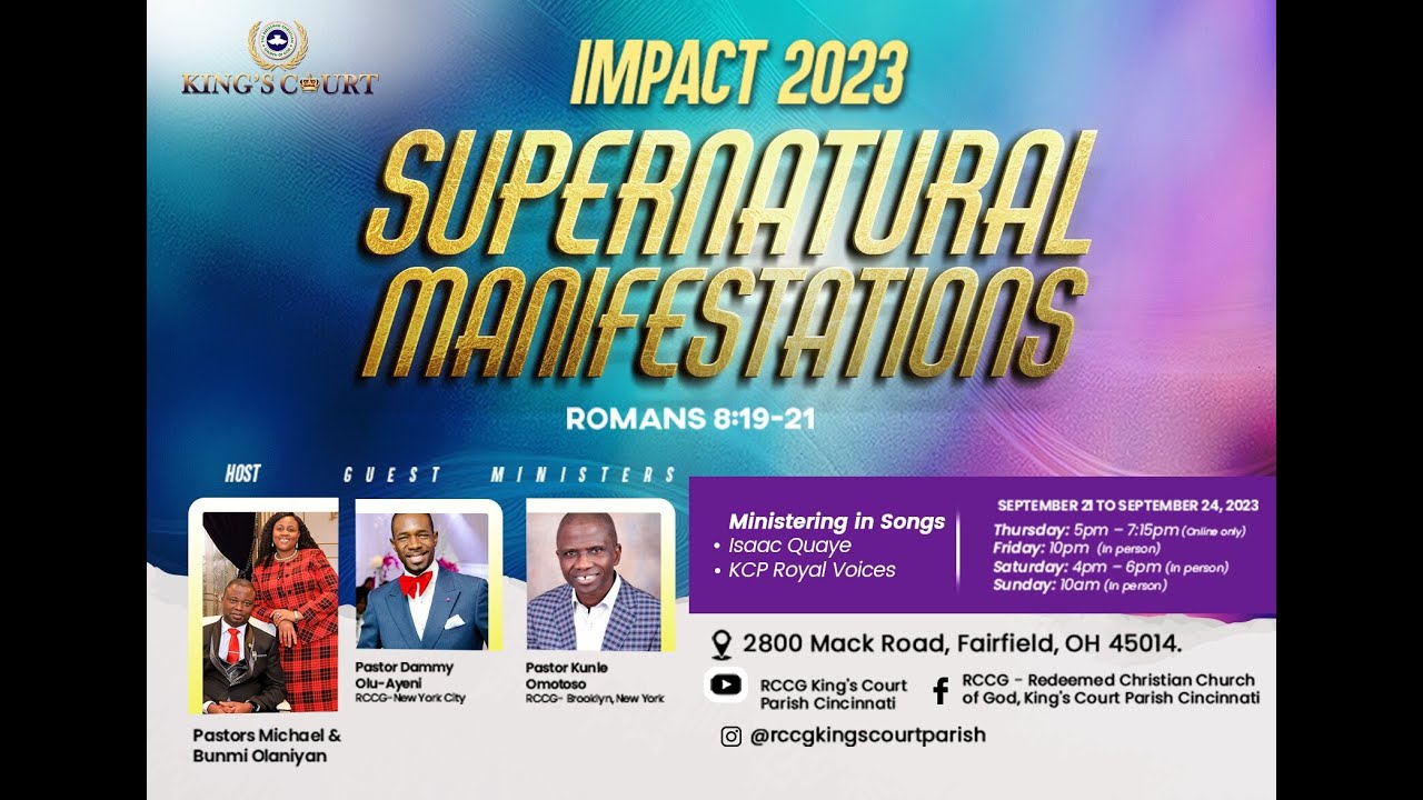 Join us for Impact 2023! Supernatural Manifestations. - YouTube