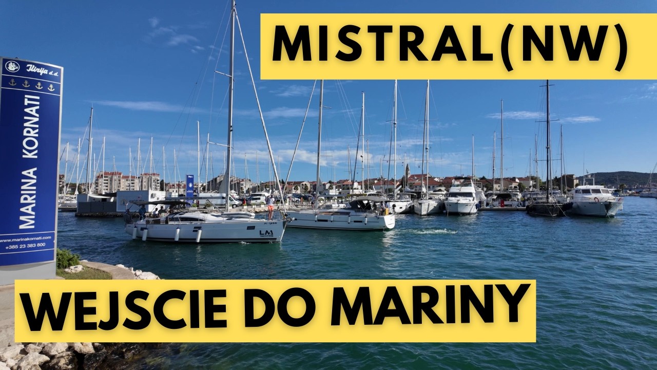 Biograd: manewry jachtów w silnym wietrze (Mistral) - analiza | Sekrety manewrowania jachtem