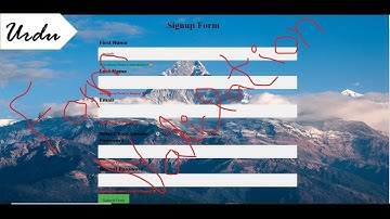 Live Signup Form Validation Using HTML, CSS And JavaScript || Signup & Login System in Urdu Part 2