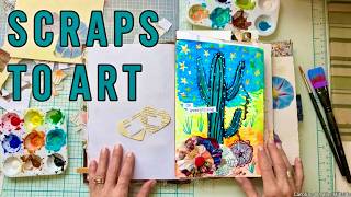 Ideas for Your Art Journal Pages,  Easy Scraps & Paint
